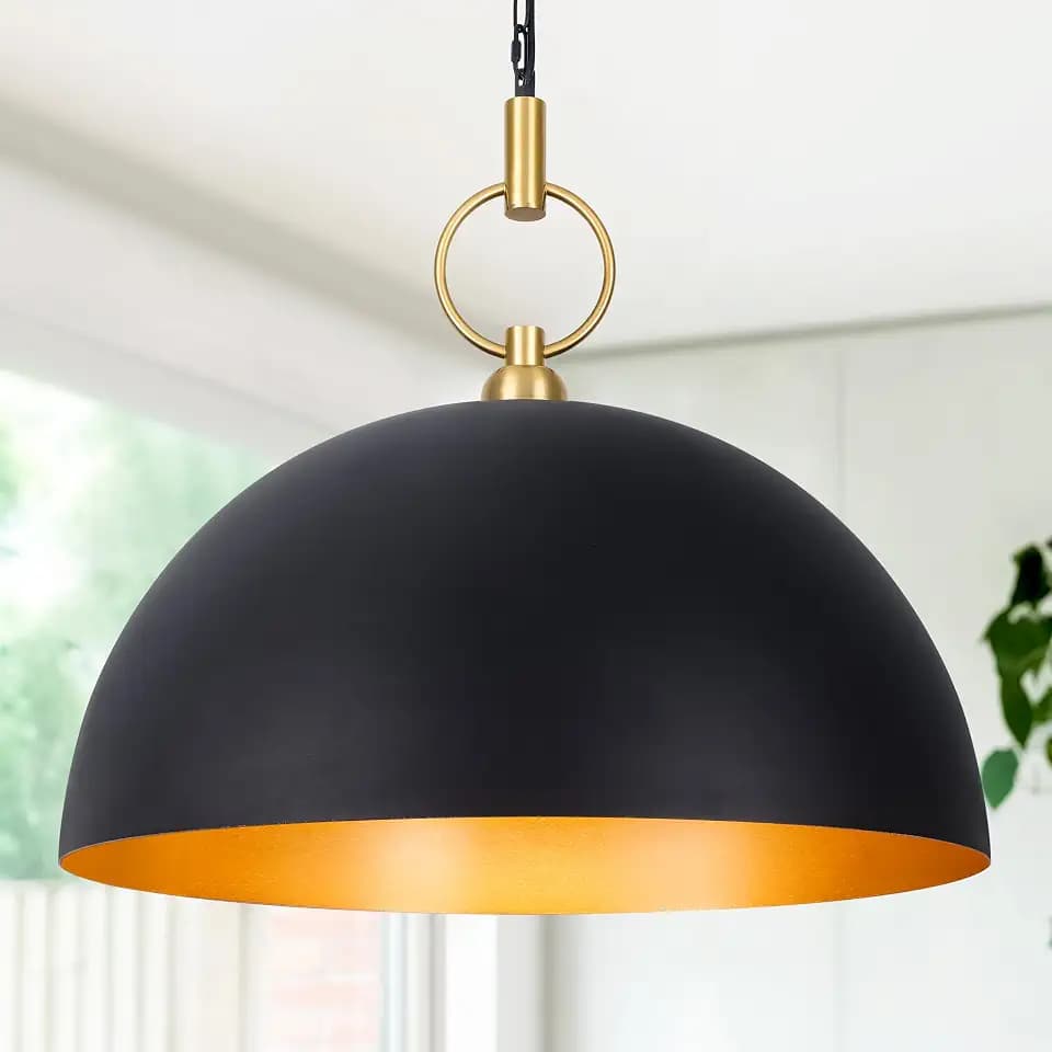 23.6" Dome Farmhouse Pendant Lights for Kitchen Island