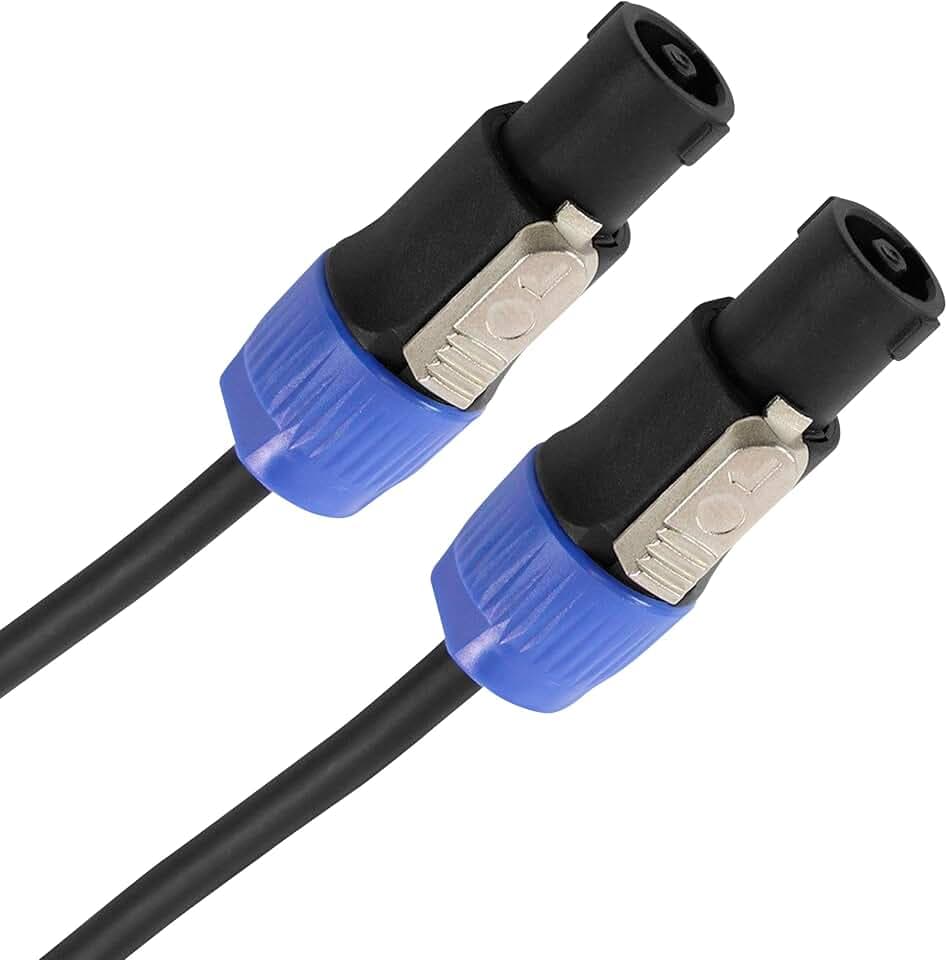 Plugger Kabel mit HP-Speakon-Stecker/Stecker, 1,5 mm² / 6 m Noir