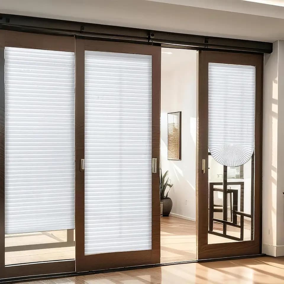 Temporary Blinds for Indoor Windows, Non-Woven Pleated Shades