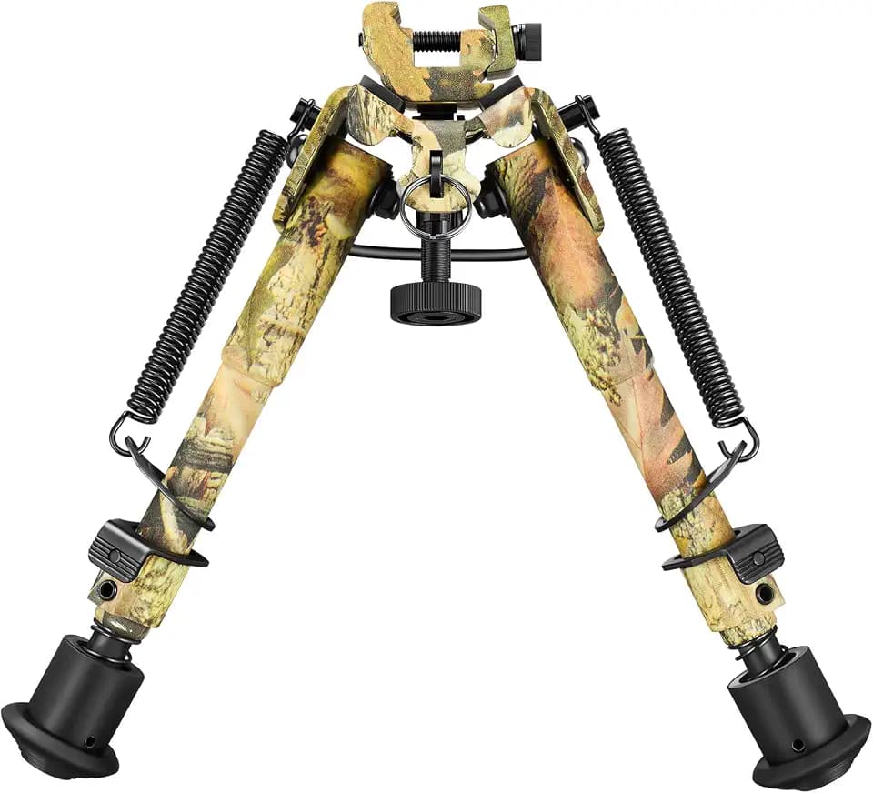 CVLIFE 6-9” Picatinny Bipod Adjustable Spring Return with Picatinny Adapter