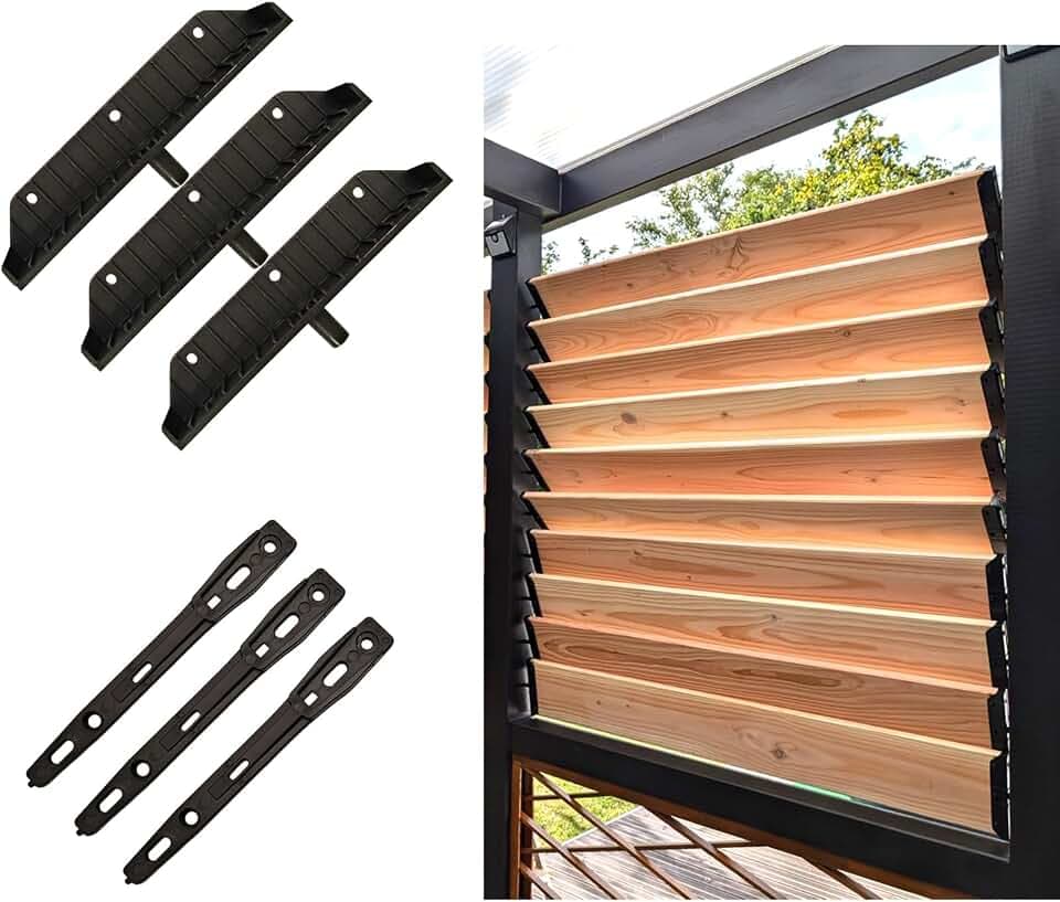 Louver Bracket Kit, Deck Sunblind System, 1Pack
