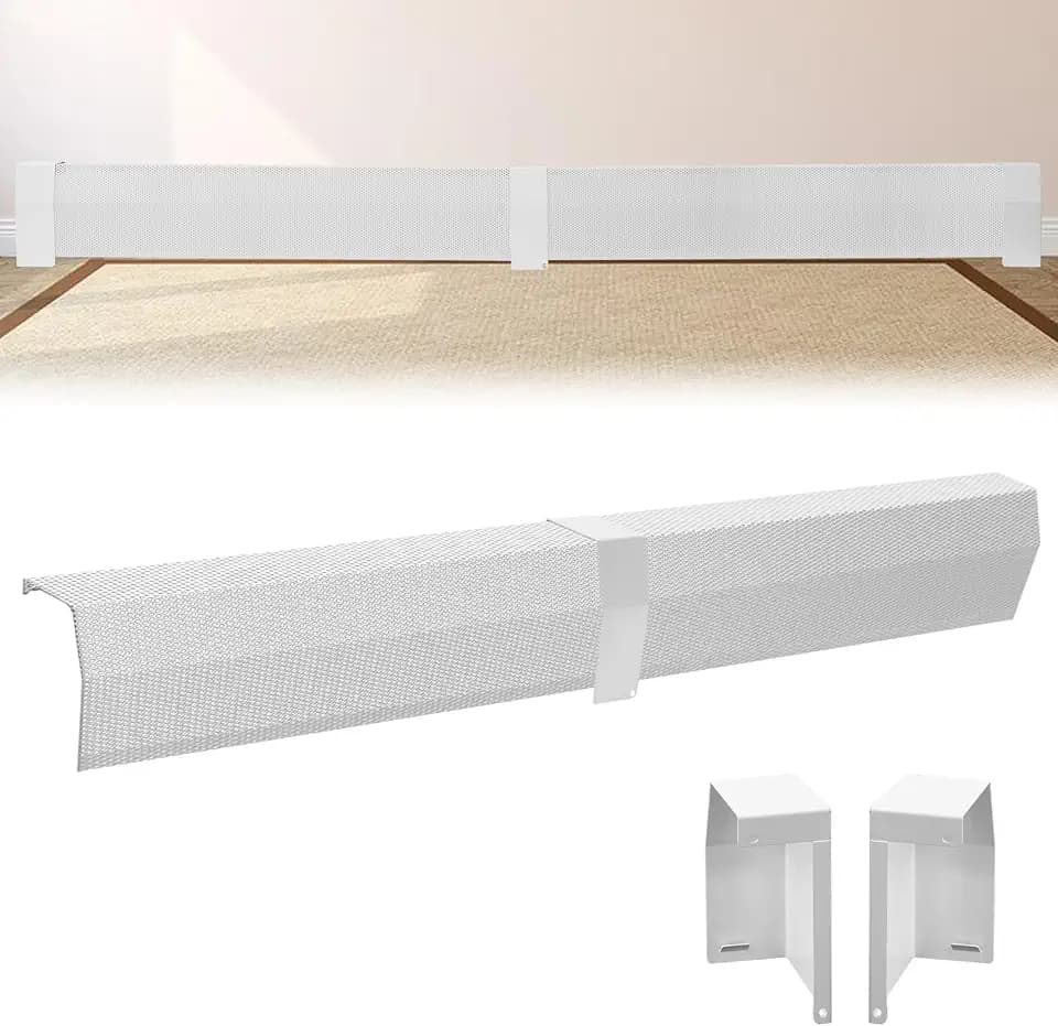4FT(2FT + 2FT) Baseboard Heater Cover Set with Left and Right Endcaps