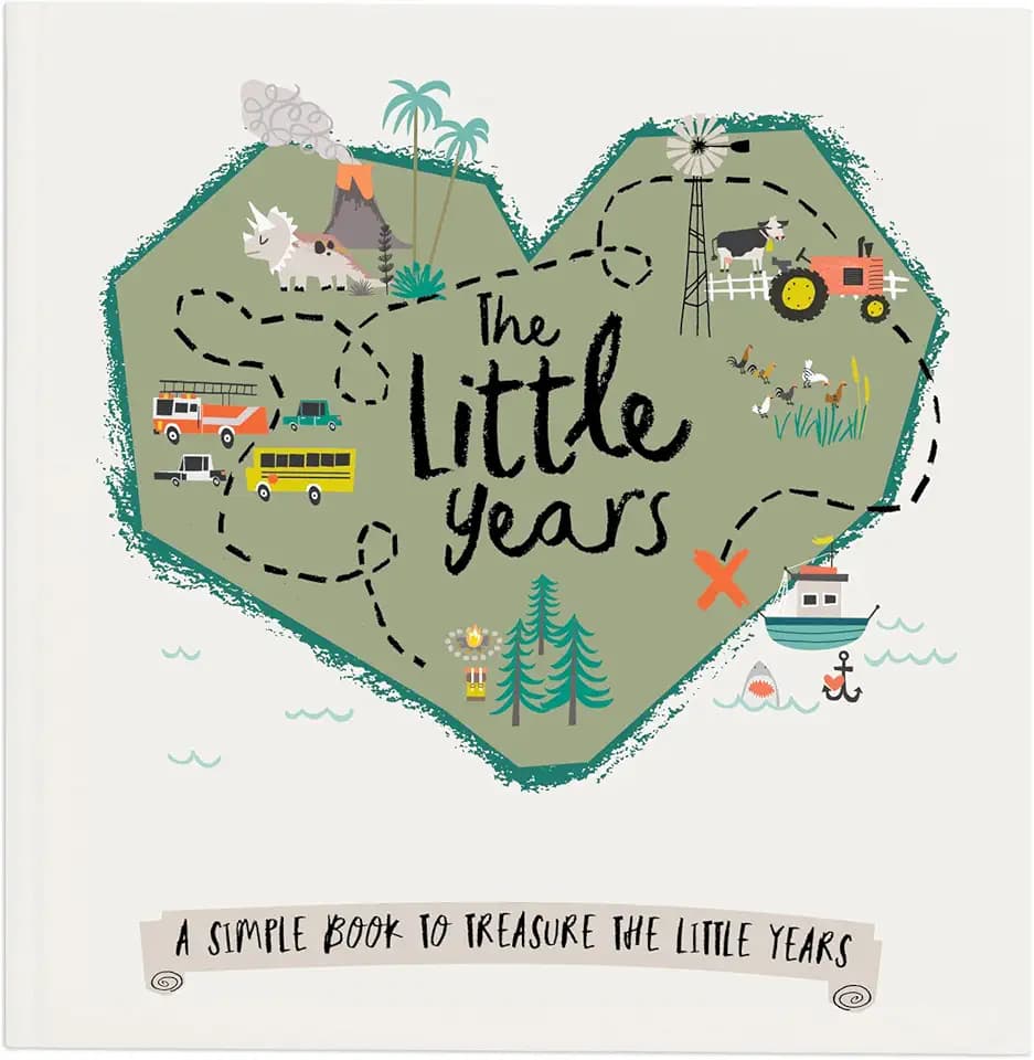 Lucy Darling Baby Journal - Stylish, Eco-Friendly 106 Pages for Recording Precious Milestones, Just Add Photos and Writing