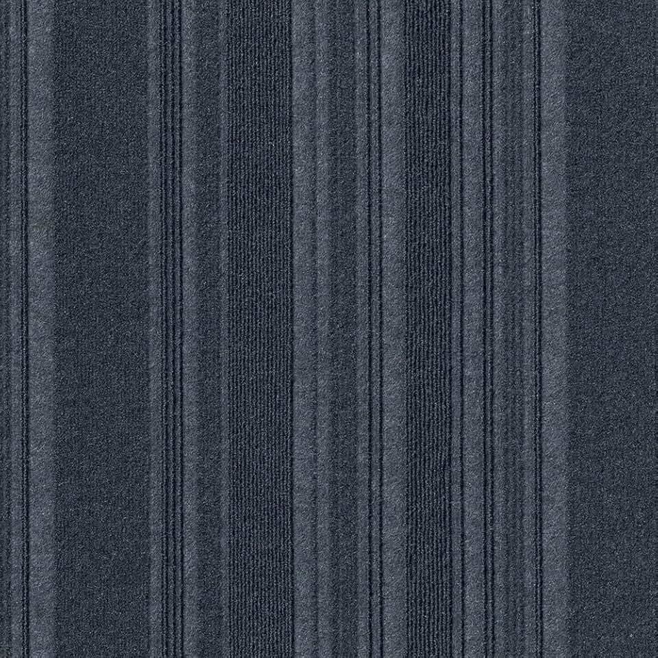 FOSS Peel and Stick First Impressions Barcode Rib O. Blue 24 in. x 24 in. Commercial Carpet Tile (15 Tiles/Case), (7SDMN5515PK)