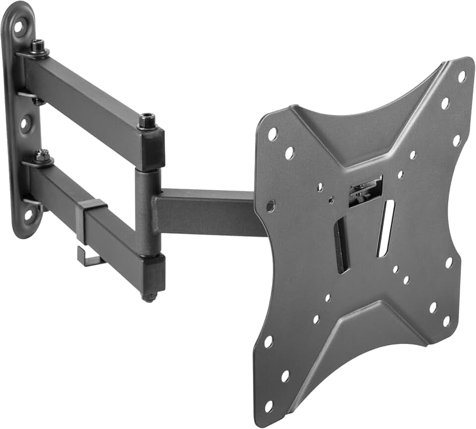 RICOO TV Wandhalterung Schwenkbar Fernseher Halterung Schwenkarm für 32-55 Zoll Fernsehhalterung für Wand S7222 Wand-Halter Neigbar Flach OLED Curved Fernseh-Arm bis 25 Kg & VESA 200 x 200 mm