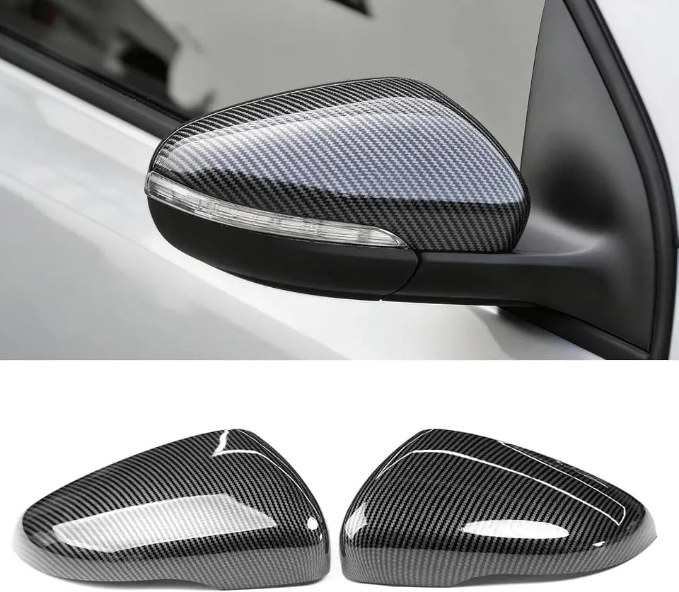 TTCR-II 2PCS Spiegelabdeckungen Kompatibel mit VW Golf MK6/Touran 1T3