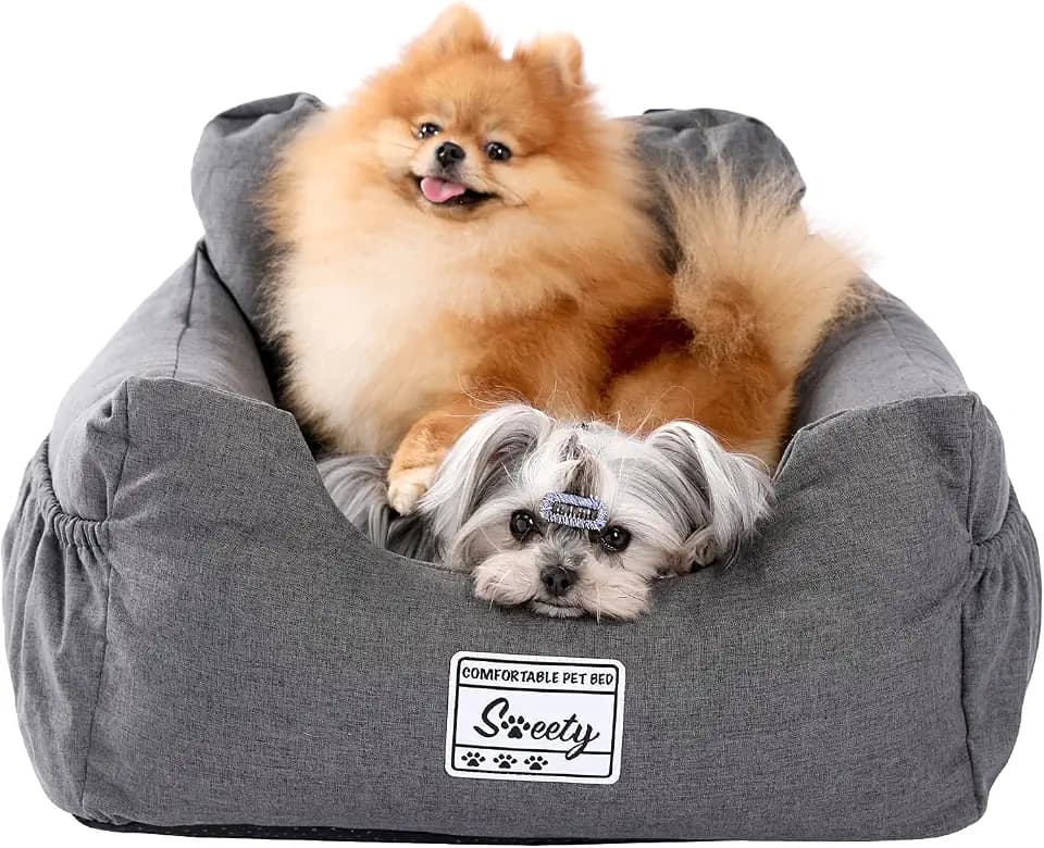 PETEPELA Hundeautositz Wasserdicht 50x45x35 cm für kleine Hunde