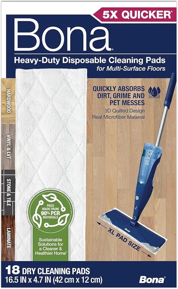 Bona Multi-Surface Floor Cleaning Pads - 18 Count