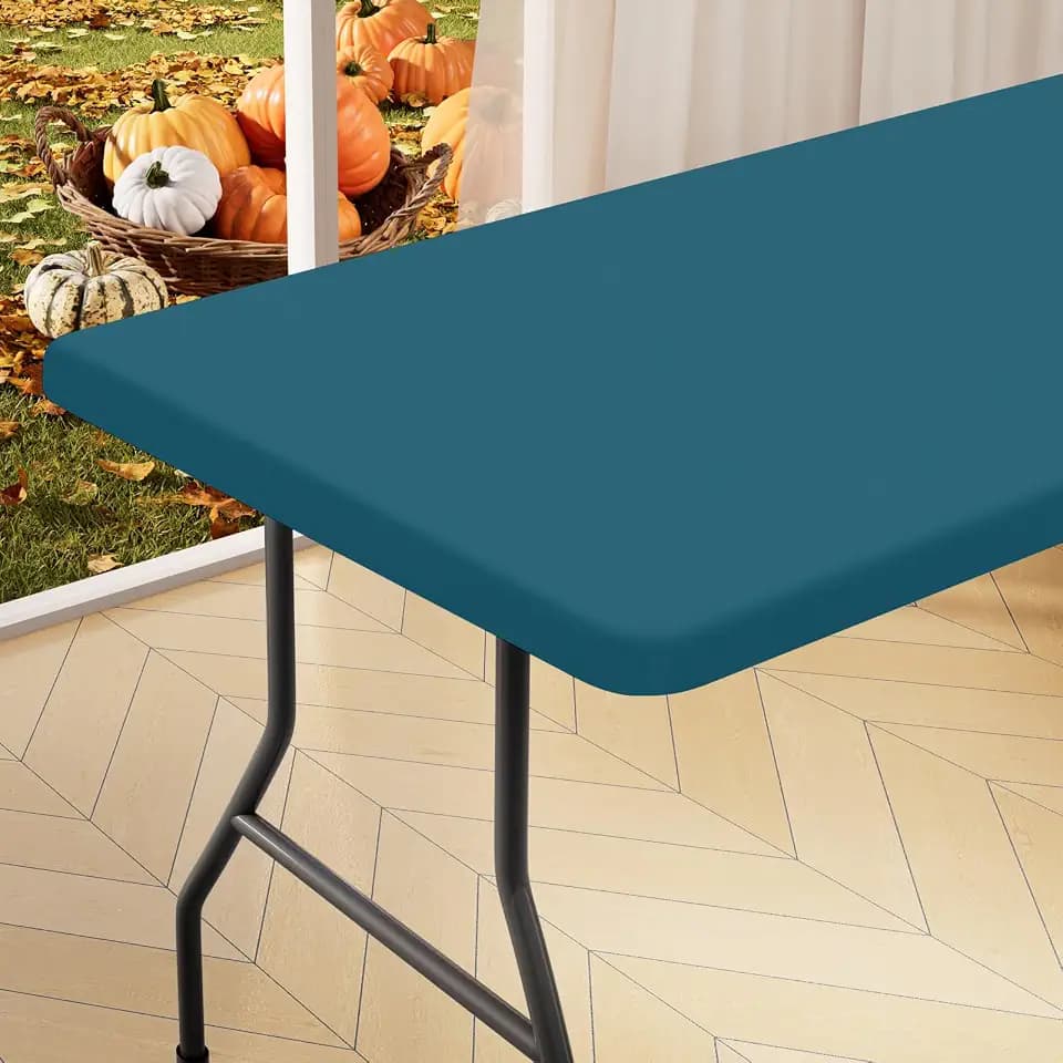 homing Rectangle Table Cloth Cover 4 Foot Elastic Fitted Tablecloth