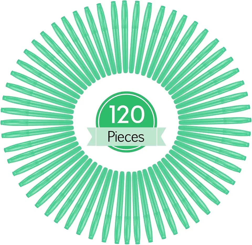 Colarr 120 Pcs Green Highlighter Bulk Bright Colors Highlighter Markers
