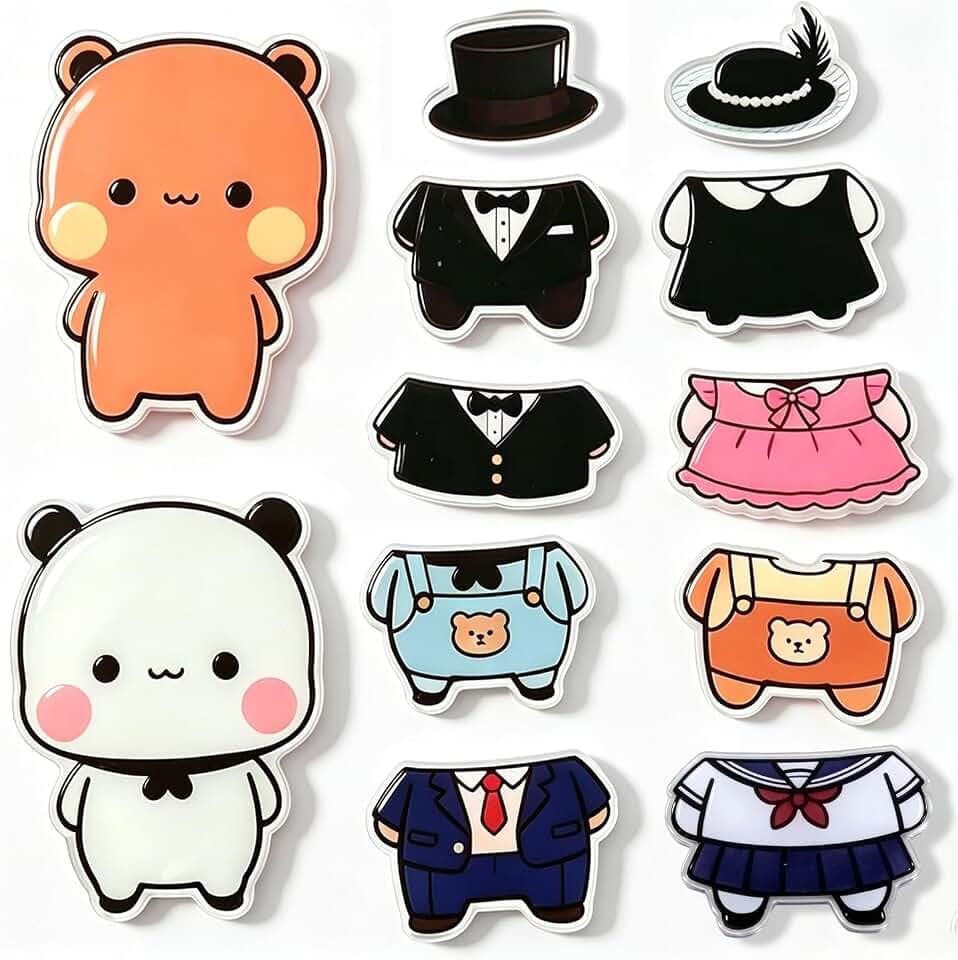 YOKUSHI 12 Pcs Bubu and Dudu Fridge Magnets