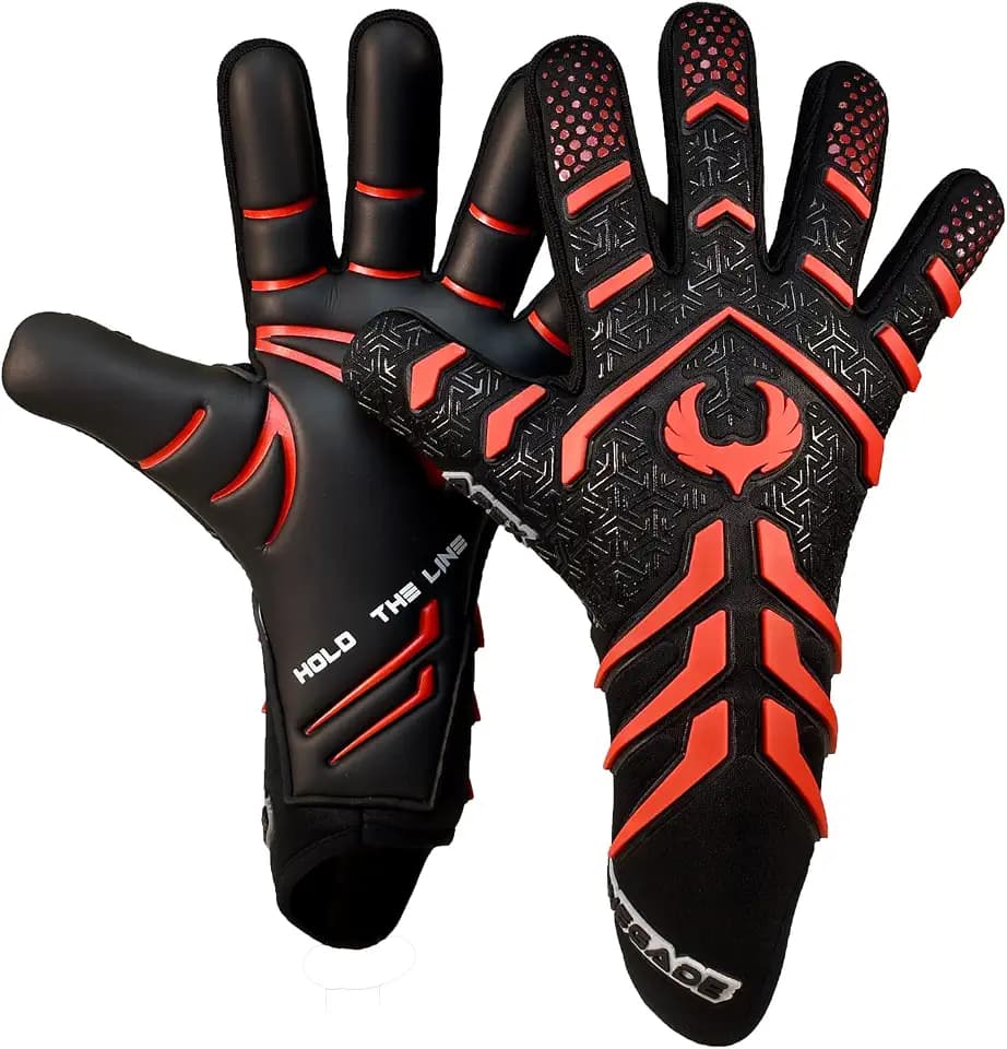 Renegade GK Apex Strapless Professional Soccer Goalie Gloves - Adults, Youth, Kids (Sizes 6-12, Level 5.5) 4+5MM EXT Contact Grip | Evo Negative Cut Goalkeeper Gloves for Elite Play | Based in the USA