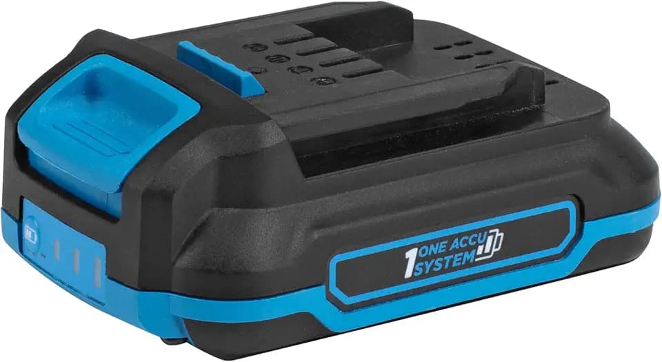HÖGERT TECHNIK Akku 2,0 Ah 18 V Kompakter Lithium-Ionen Ersatzakku mit Ladeanzeige, Überhitzungs- und Kurzschlussschutz, kompatibel ausschließlich mit HÖGERT TECHNIK 18V Elektrowerkzeugen