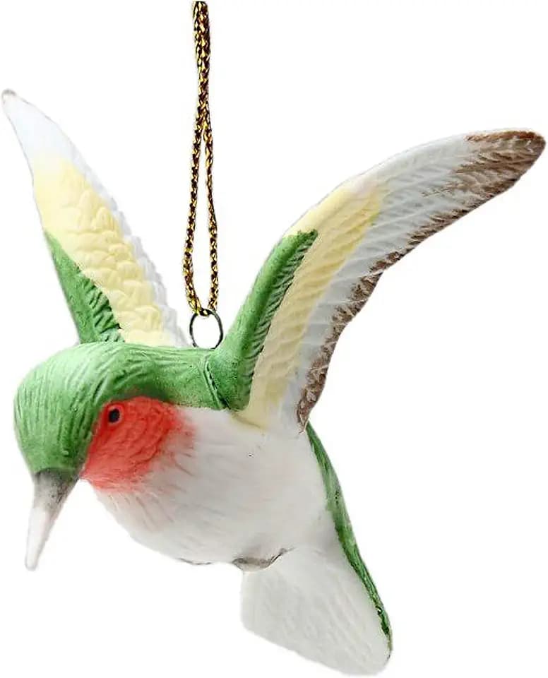 Cosmos Gifts B9021 Ceramic Hummingbird Ornament, 3-Inch, Green