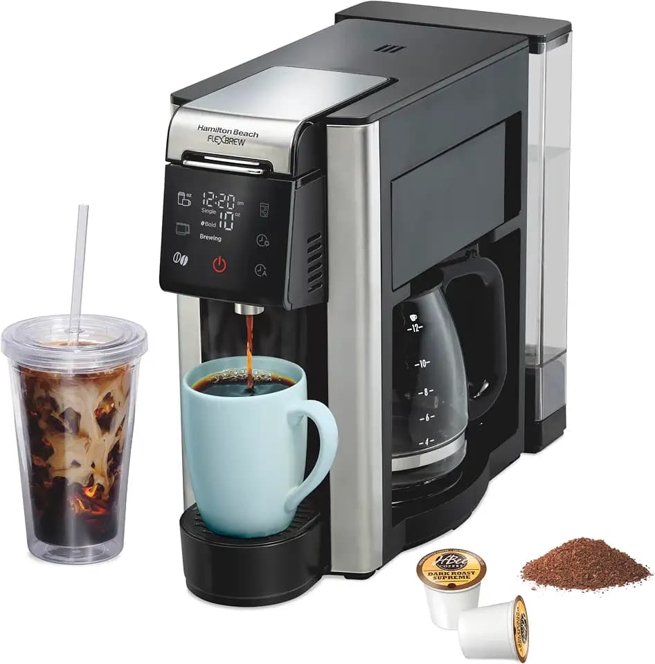 Hamilton Beach Flexbrew Advanced 5-in-1 Drip & Single Serve Coffee Maker