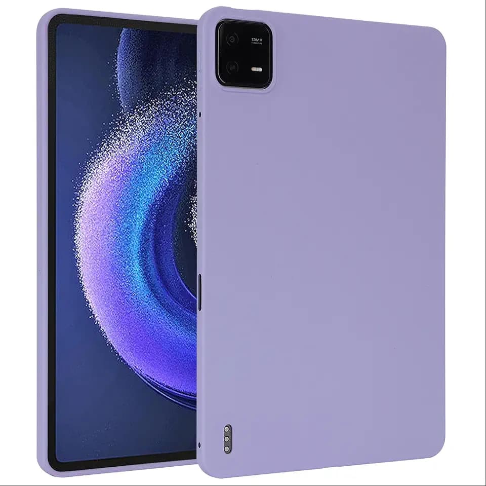 GIOPUEY Hülle für Xiaomi Pad 5, Weiche TPU-Rückschale, Ultra-schlank, Anti-Vibration und Anti-Rutsch, Keine sperrigen - Purple
