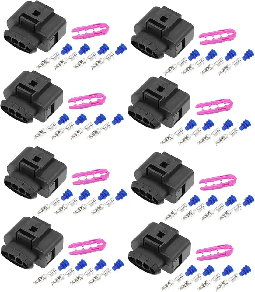 QUARKZMAN Anschlussstecker-Set 4-Pin Für VW 8 Satz