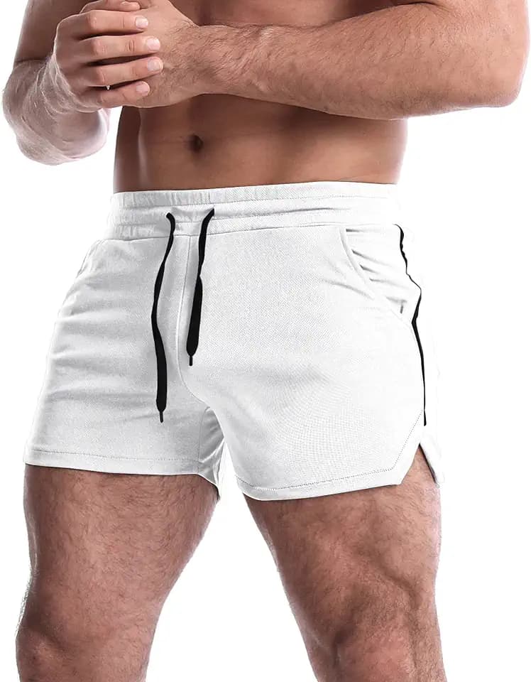 EVERWORTH Men's 5 Inch Inseam Workout Shorts Athletic Gym Shorts Bodybuilding Short Shorts Casual Running Shorts