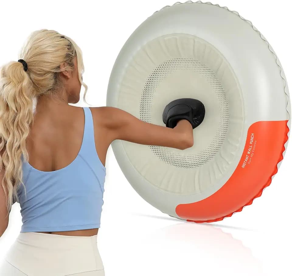 PKKO Boxing Punching Wall Target Bag Adjustable Height, Silent, Anti-Slip Home Use (Adult & Kids Universal) Stress Relief Training Equipment Workout Equipment Boxing Game Home Gym