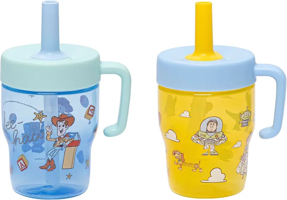 Zak Designs Disney Toy Story Capri 10oz Leak-Proof Toddler Cups, 2-Pack