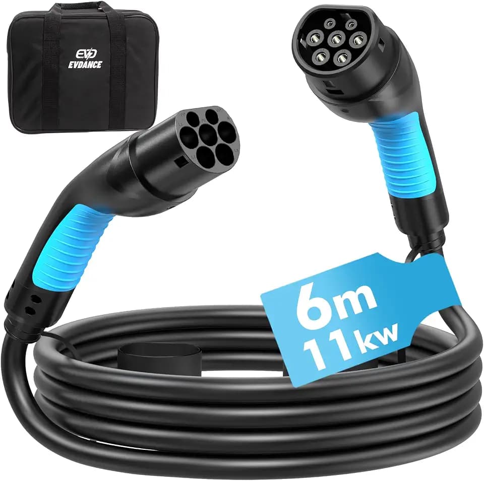 EVDANCE Typ 2 Ladekabel 11kW 16A 6m 3 Phasig