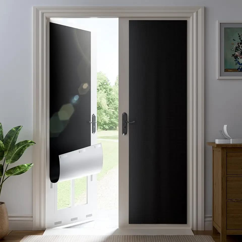100% Blackout Curtains for Bedroom,Portable Blackout Shades 50"W x 72"L