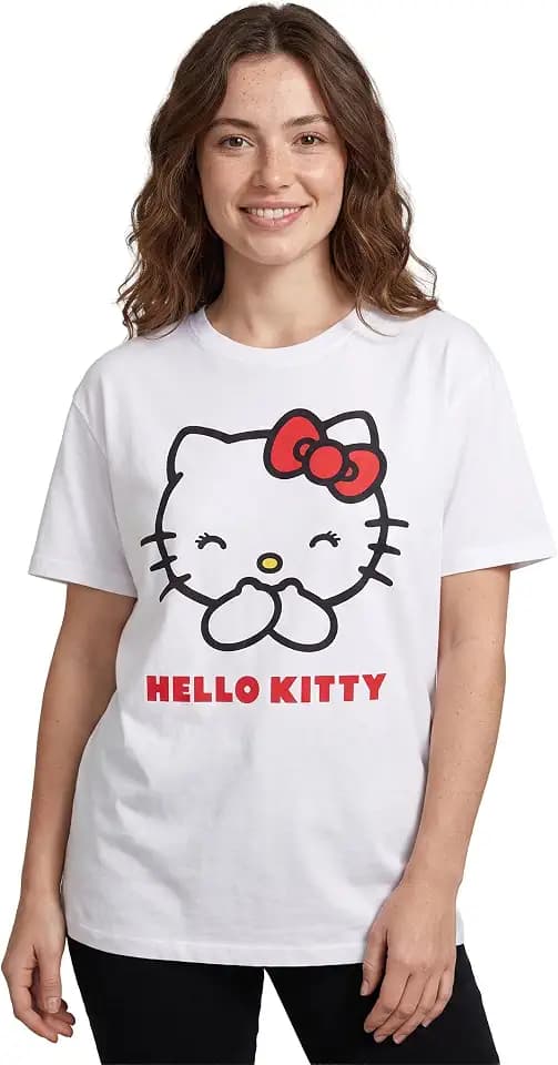 Hello Kitty Women's Classic White Short Sleeve T-Shirt
