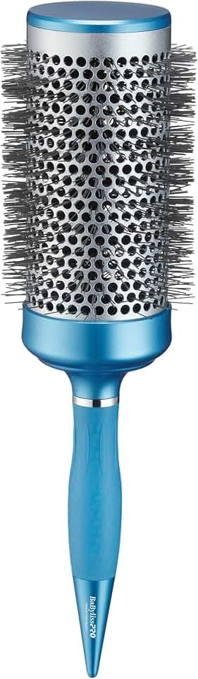 BaBylissPRO Nano Titanium 2.5" Extra-Long Thermal Round Hair Brush – Professional Blowout Brush for Smooth Results, Frizz Control for All Hair Types