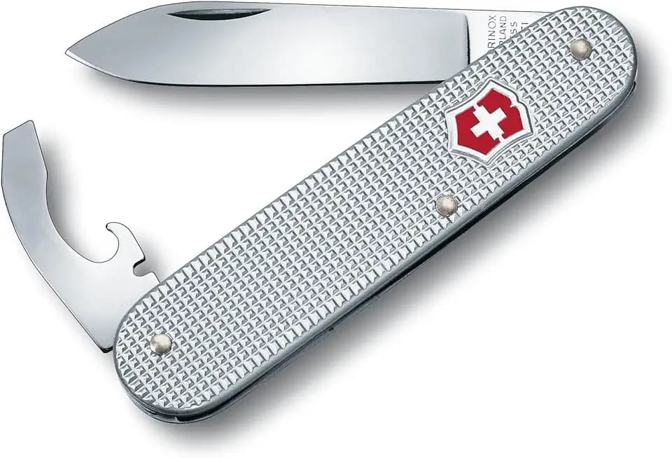 Victorinox Bantam Alox Swiss Army, 5 Function Pocket Knife, Silver