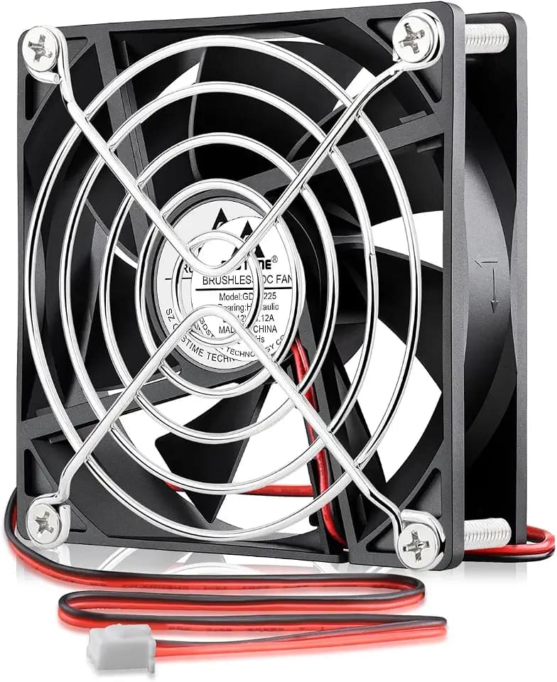 GDSTIME Lüfter 92 mm 12 V PC-Lüfter 92 x 92 x 25 Lüfter 12 V 92 mm 2-polig