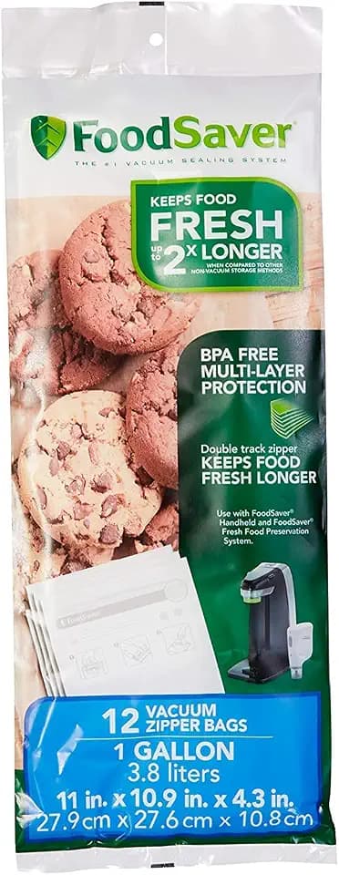 FoodSaver 1-Gallon Vacuum Zipper Bags