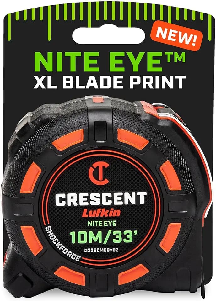Crescent Lufkin 10m/35' SHOCKFORCE NITE EYE Tape Measure | L1335CMEB-02