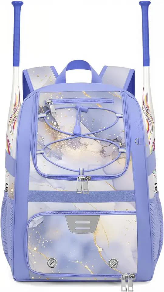 Youth Baseball Bag - Softball Bag for Girls & Boys with Shoes Compartment