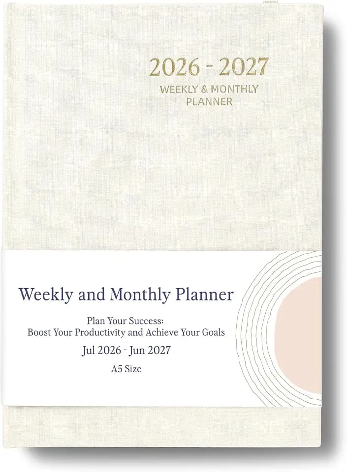 Planner 2026-2027, Jul 2026-Jun 2027 Weekly & Monthly Calendar Planner