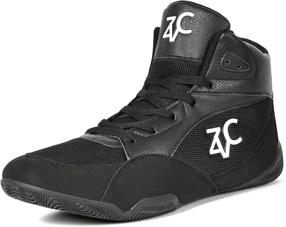 ZVC Wrestling Shoes Men Boxing Shoes for Fighting Shoes Powerlifting Bodybuilding Boots Footwear