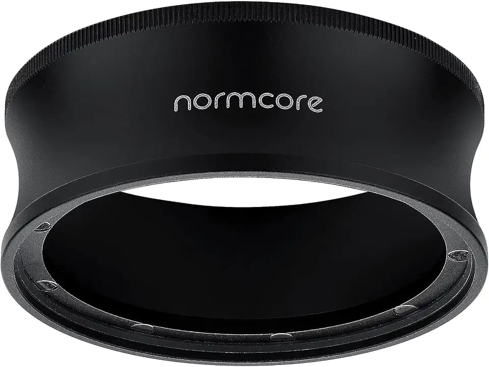 Normcore 54mm Magnetic Dosing Funnel V2, Espresso Coffee Dosing Ring, 28mm Anodized Aluminum with 9 Neodymium Magnets Fits 54mm Breville Portafilter, Black