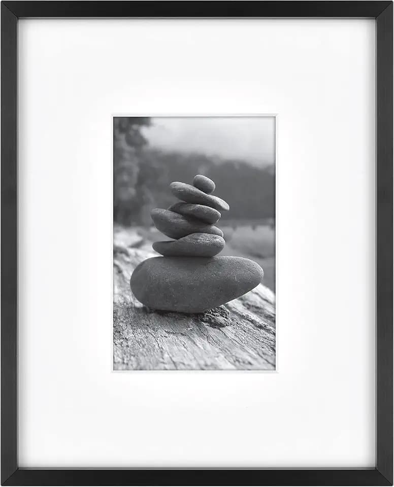 MCS Master & Co. Foundry Metal Picture Frame, 8x10 Matted to 4x6