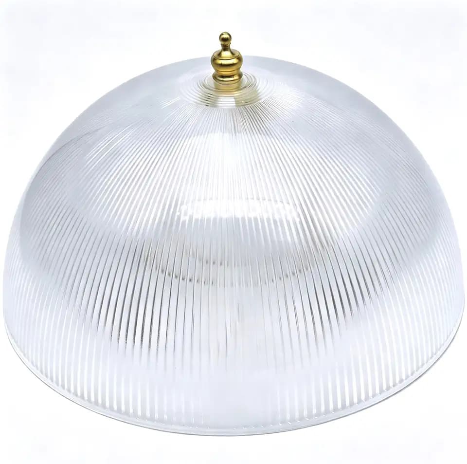FDXGYH 2 PCS Lamp Shades Location Fixtures White Mushroom Shape Clip-on Lamp Shades for A-Type Bulb (Clear)