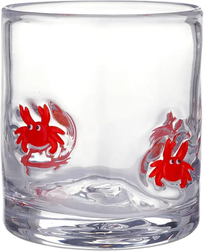 Santa Barbara Design Studio Icons Glassware Double Old Fashioned Glass, 14 Ounces, Crab