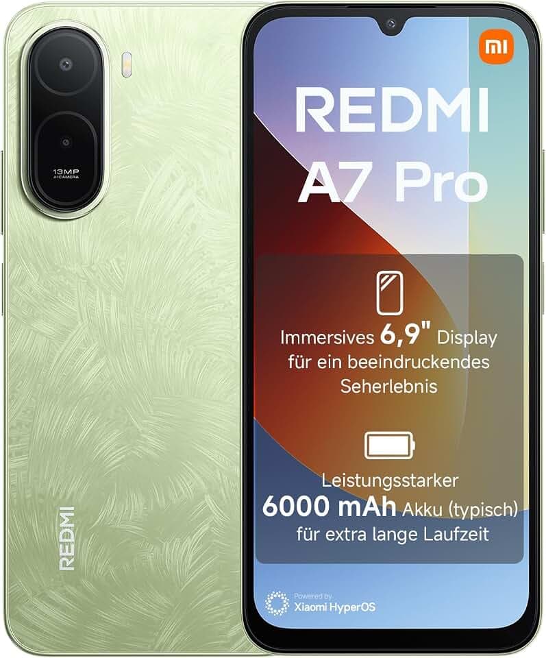 XIAOMI REDMI A7 Pro Smartphone 4+ 64GB, 6000mAh, 13MP Kamera, Palm Green