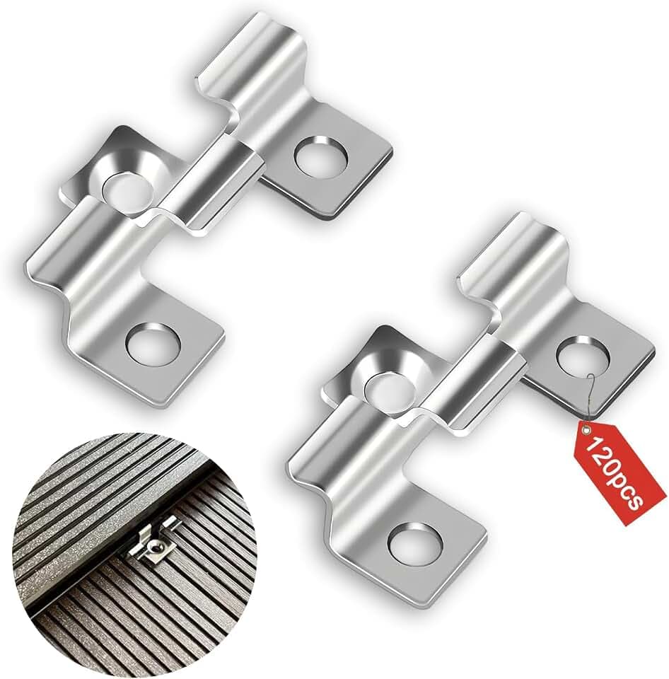 120 Stück Wpc-Terrassendielen-Clips, Klemmweite 7,5 mm