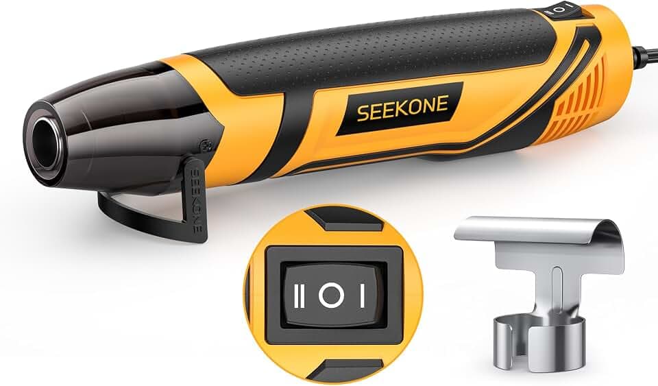 SEEKONE 350W Mini Heat Gun with 2-Temp Settings 842℉ & 500℉