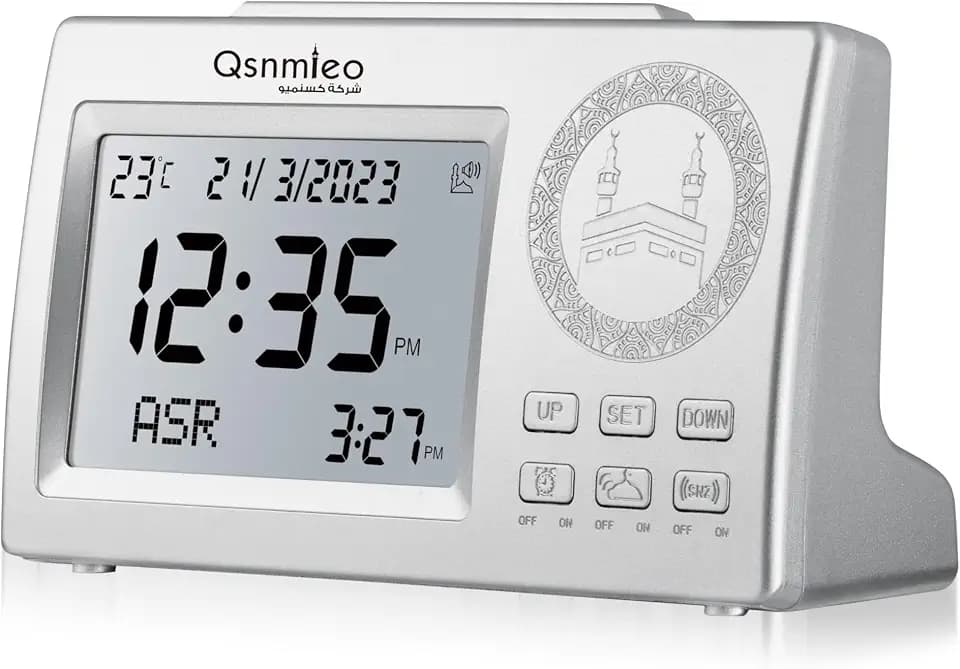 Azan Clock for Prayer with Sound - Athan Clock for Home - Prayer Clock Adhan Clock for USA Muslim for Home