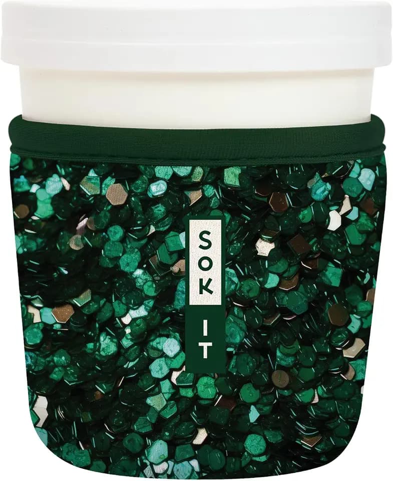 Sok It IceCreamSok Insulated Neoprene Cover (Glitterally Perfect, Fits Tapered Pints)
