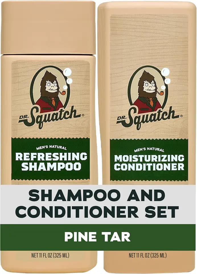 Dr. Squatch Men's Natural Shampoo and Conditioner Set (11 fl oz, 2-Pack)