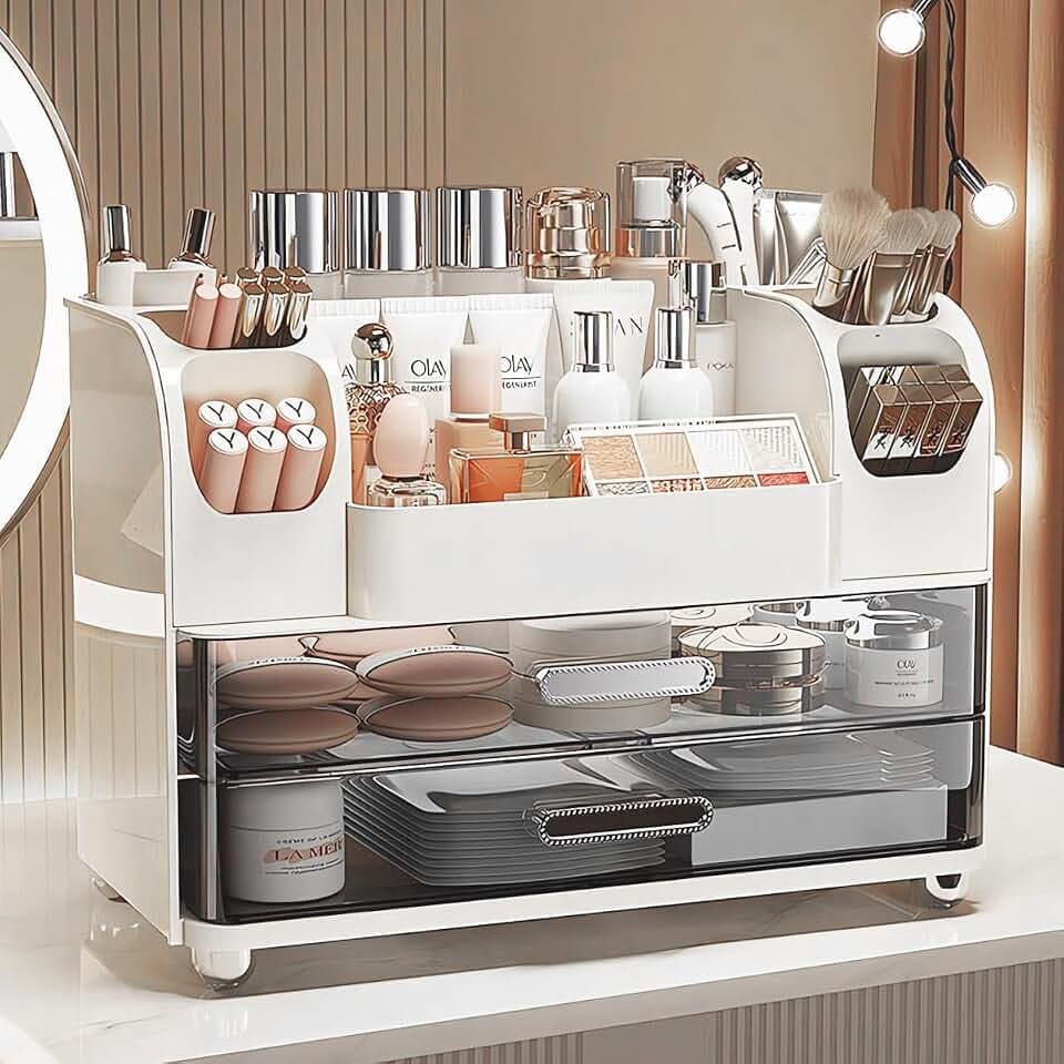 Makeup Organizer,Perfect Bathroom Skincare Organizer,Cosmetic Display Case