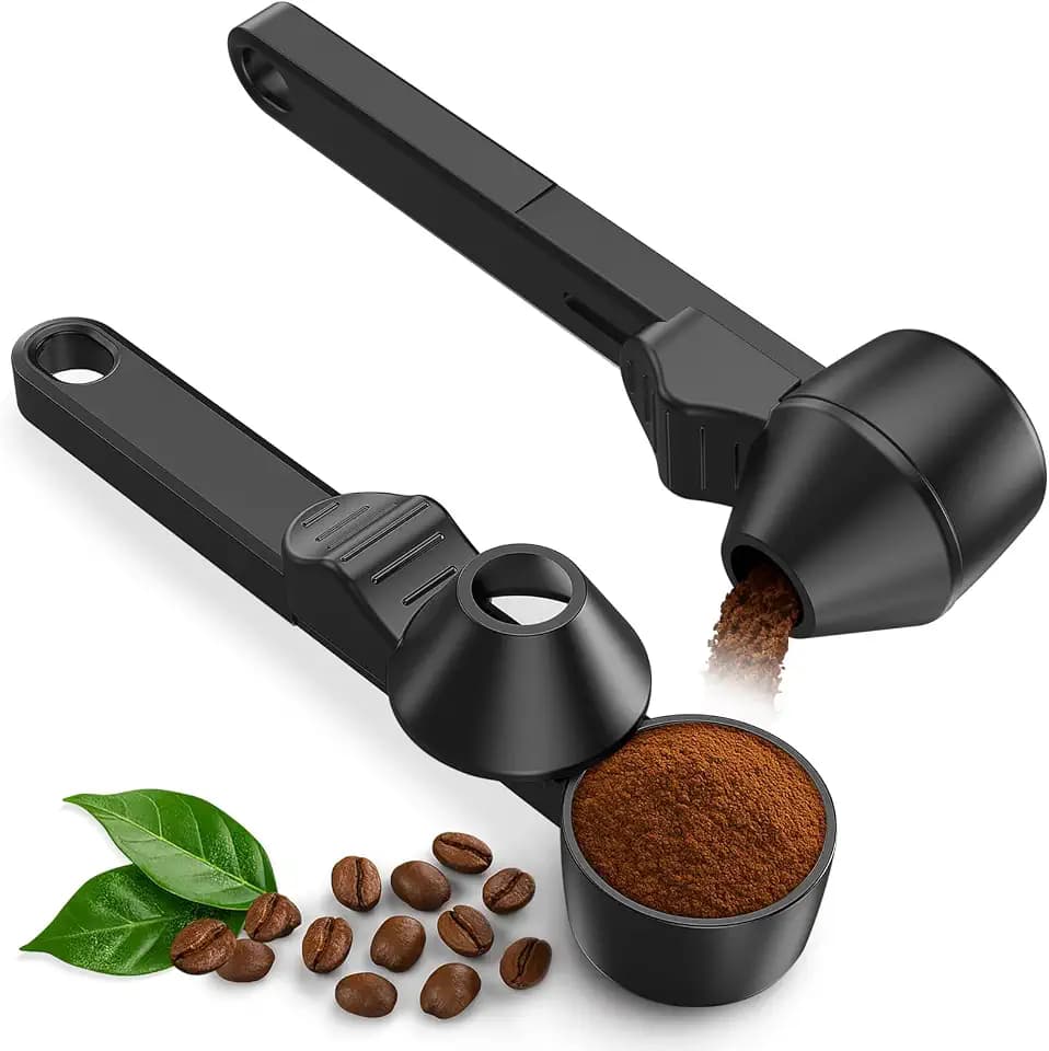 Coffee Scoop with Funnel for Ground Coffee & Protein Powder, 2 Tbsp