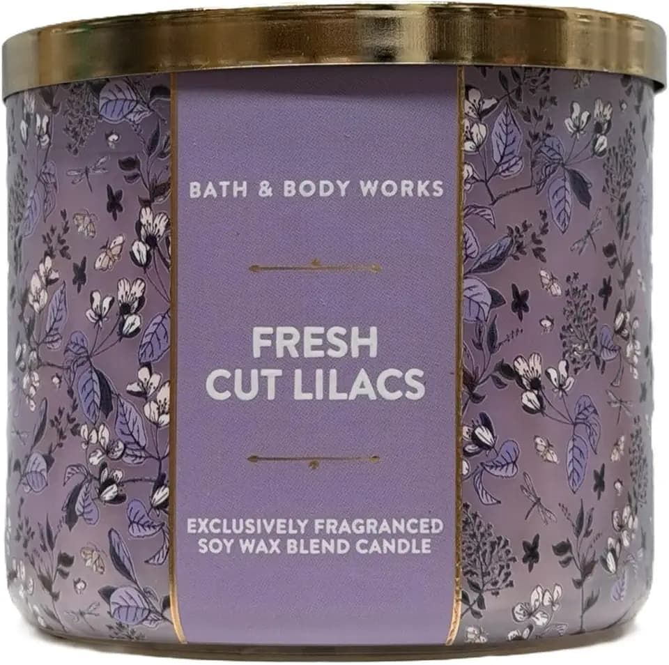 Bath and Body Works Fresh Cut Lilacs 3 Wick Candle