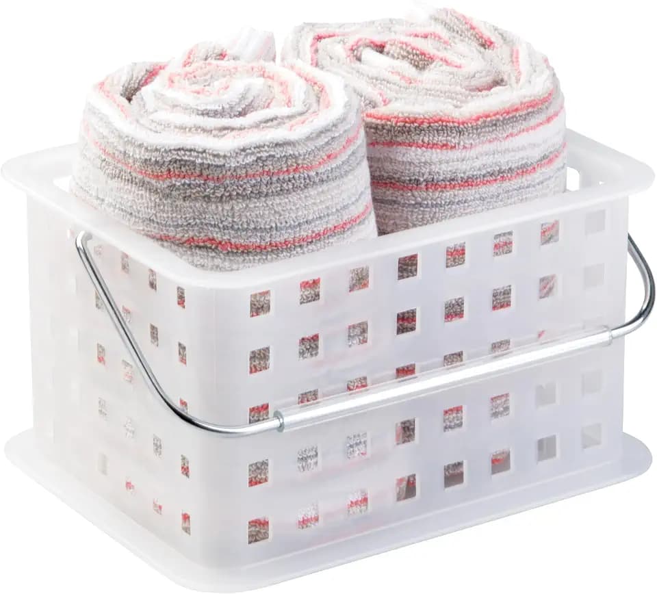 iDesign Shower Caddy, Small, Clear Frost