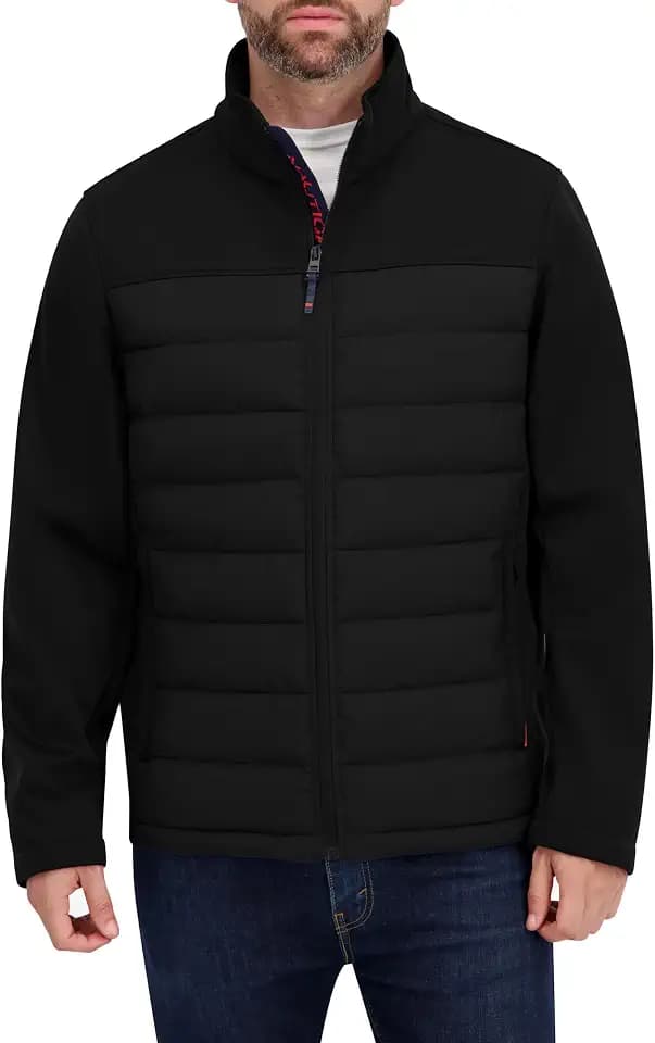 Nautica Men's Lightweight Softshell Jacket – Bonded Fleece Lining, Regular, Big & Tall Sizes
